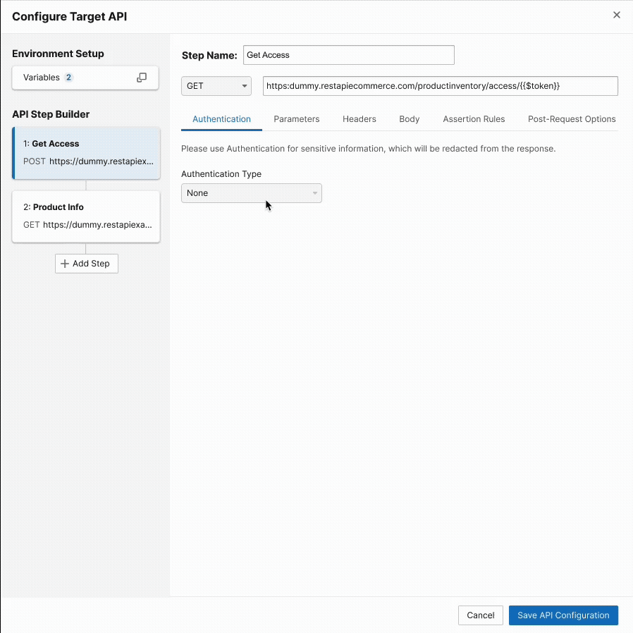 API Configuration